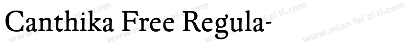 Canthika Free Regula字体转换